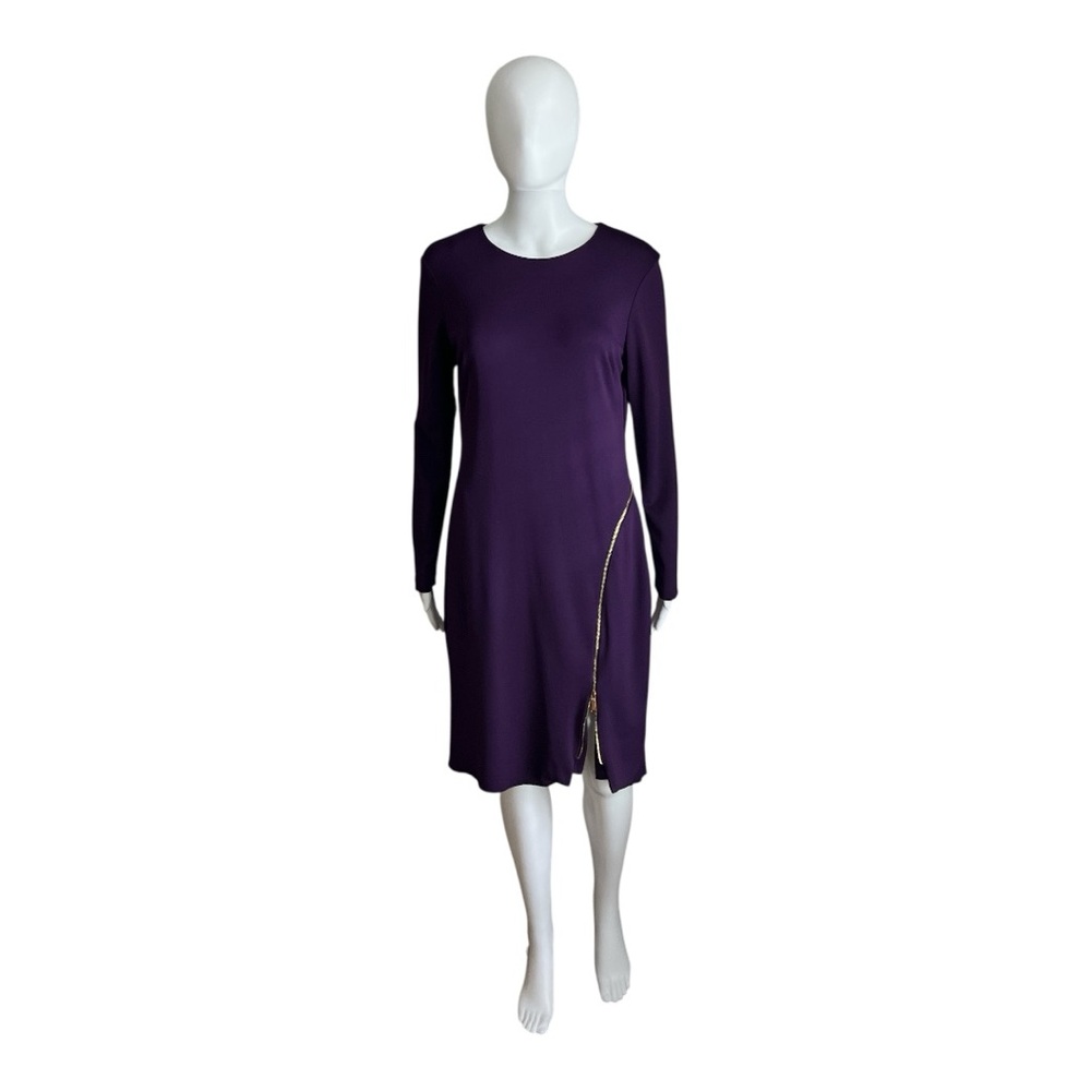 Lauren Ralph Lauren Elegant Purple Long Sleeve Dress Size 10